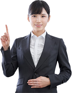 手を挙げた女性
